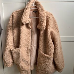 Oversized Teddy Fleece Coat